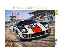 Puzzle CALVENDO Ford GT40 in Le Mans 1966 | 1000 pièces, format assemblé 64 × 48