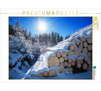Puzzle CALVENDO Forêt d'hiver | 1000 pièces, format assemblé 64 × 48 cm | Puzzle