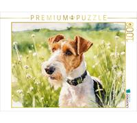 Puzzle CALVENDO Fox-terrier à poil dur | 1000 pièces, format assemblé 64 × 48 cm