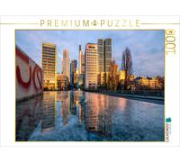 Puzzle CALVENDO Frankfurt - Untermainbrücke Skyline Vue du matin | 1000 pièces,