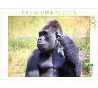 CALVENDO Puzzle Gorille de Plaine Occidental - Silverback Jambo (3) 1000 Pieces 64 x 48 cm from Michael Herzog