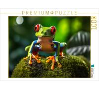 CALVENDO Puzzle Grenouille Gardon | 1000 pièces Taille de la Pose 64 x 48 cm Puzzle Photo pour des Heures heureuses