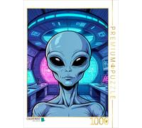Puzzle CALVENDO Grey-Encounter - Le visage de l'étranger | 1000 pièces, format a