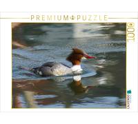 CALVENDO Puzzle Gänsesäger (Mergus Merganser) Weibchen 1000 Teile Puzzle quer 1000 Pieces 64 x 48 cm from Kattobello
