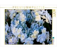 Puzzle CALVENDO Hortensia bleu clair | 1000 pièces, format assemblé 64 × 48 cm |