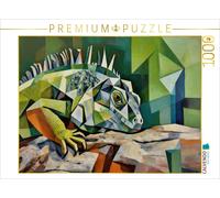 Puzzle CALVENDO Iguane vert | 1000 pièces, format assemblé 64 × 48 cm | Puzzle p