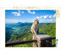 Puzzle CALVENDO Île Maurice - Singe de Java au belvédère des Gorges | 1000 pièce