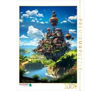 Puzzle CALVENDO Île volante dans le style manga de l'anime | 1000 pièces, format