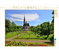 Puzzle CALVENDO Jardin municipal avec l'église Saint-Boniface | 1000 pièces, for