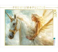 Puzzle · Je Veux | Une fée avec une licorne · 1000 pièces · Format assemblé 64 × 48 cm · CALVENDO Puzzle