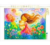 Puzzle CALVENDO Jeu de puzzle « Une petite fille et son chat dans le vent », dan