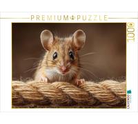 Puzzle CALVENDO Jolie souris sur une corde | 1000 pièces, format assemblé 64 × 4