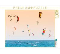 Puzzle CALVENDO Kitesurfeurs. Leucade, Grèce. | 1000 pièces, format assemblé 64