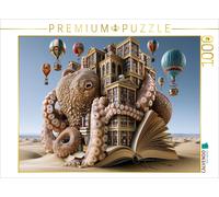 Puzzle CALVENDO La bibliothèque de sable « Octopus » en montgolfière | 1000 pièc