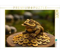 Puzzle CALVENDO La grenouille monétaire Jin Chan - symbole de richesse | 1000 pi