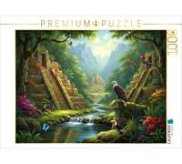 Puzzle CALVENDO La jungle sud-américaine, avec ses oiseaux et ses temples incas