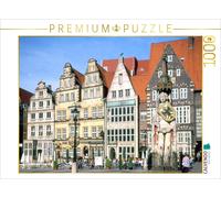 CALVENDO Puzzle Bremen's Old Town with Roland | 1000 pieces, finished size 25.2