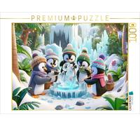 Puzzle CALVENDO L'art de la glace dans la jungle : les pingouins sculpteurs de g