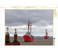 CALVENDO Puzzle Navire de Pompier Borkum Riff et Elbe 1 sur Le Dollar | 1000 pièces - Dimensions : 64 x 48 cm - Puzzle Photo pour des Heures de Bonheur