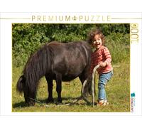 CALVENDO Puzzle La Joie des Enfants avec Le Poney Shetland 1000 Pieces 64 x 48 cm from Meike Bölts