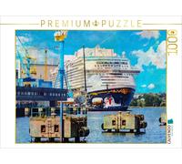 Puzzle CALVENDO Le centre technologique de Wismar et le port du chantier naval |