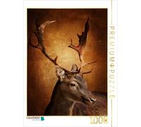CALVENDO Puzzle Le cerf aux Bois d'or 1000 Pieces 48 x 64 cm from Heike Hultsch