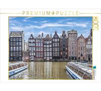 Puzzle CALVENDO Le Damrak et ses maisons dansantes à Amsterdam | 1000 pièces, fo