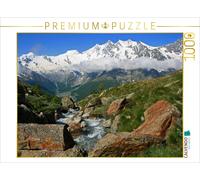 Puzzle CALVENDO Le Kreuzboden et le massif des Mischabel | 1000 pièces, format a