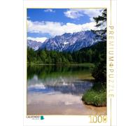 Puzzle CALVENDO Le lac Ferchensee, dans le massif du Karwendel | 1000 pièces, fo