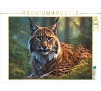 Puzzle CALVENDO Le lynx observe son territoire | 1000 pièces, format assemblé 64