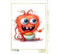 Puzzle CALVENDO Le monstre de Spaget s'invite à table | 1000 pièces, format asse