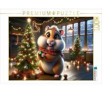 Puzzle CALVENDO Le pays des merveilles de Noël : un hamster à la lueur des bougi