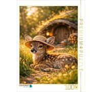 Puzzle CALVENDO Le petit chevreuil dans sa maison de la forêt | 1000 pièces, for