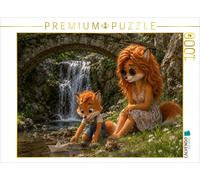 Puzzle CALVENDO Le petit renard et son bateau en papier | 1000 pièces, format as