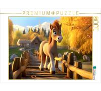 Puzzle CALVENDO Le poney Spirit se promène | 1000 pièces, format assemblé 64 × 4