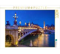 Puzzle CALVENDO Le pont Alexandre III sur la Seine à l'heure bleue | 1000 pièces