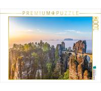 Puzzle CALVENDO Le pont de Bastei et le château fort de Neurathen | 1000 pièces,