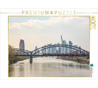CALVENDO Puzzle Le Pont Deutschherrn Devant la Ligne d'horizon de Francfort. 1000 Pieces 64 x 48 cm from dotmatchbox