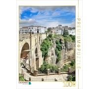 Puzzle · Le Ponte Nueva, avec Vue sur Le Quartier situé en Face | Perchée sur un plateau rocheux, la pittoresque ville de Ronda… · 1000 pièces · Format assemblé 64 × 48 cm · CALVENDO Puzzle