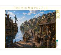 Puzzle CALVENDO Le port des îles flottantes | 1000 pièces, format assemblé 64 ×