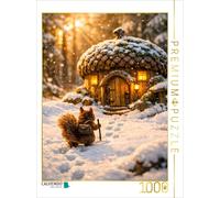 Puzzle CALVENDO Le retour à la maison du petit écureuil | 1000 pièces, format as