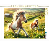 Puzzle CALVENDO Le réveil printanier des poneys | 1000 pièces, format assemblé 6