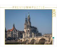 Puzzle CALVENDO L'église impériale de Dresde vue depuis la rive de l'Elbe de la