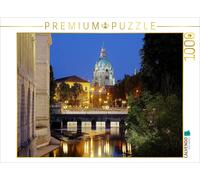 Puzzle CALVENDO Leine et le nouvel hôtel de ville | 1000 pièces, format assemblé