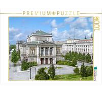 Puzzle CALVENDO Leipzig - Gewandhaus et bibliothèque vers 1900 | 1000 pièces, fo