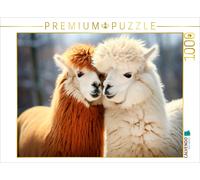 Puzzle CALVENDO Les alpagas : unis par l'amour | 1000 pièces, format assemblé 64