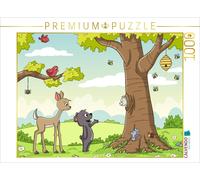 Puzzle · Les Animaux de la forêt | Les animaux de la forêt discutent · 1000 pièces · Format assemblé 64 × 48 cm · CALVENDO Puzzle