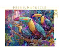 CALVENDO Puzzle Créatures Animales de la Jungle | 1000 Pièces Taille 64x48cm Photo Puzzle Heures Heures