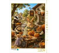 Puzzle CALVENDO Les artistes de la citrouille | 1000 pièces, format assemblé 64