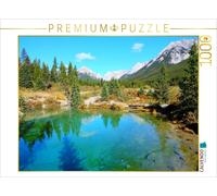 Puzzle · Les Couleurs des Ink Pots dans Le Parc National de Banff | Couleurs vives et sources jaillissantes au cœur des Rocheuses · 1000 pièces · Format assemblé 64 × 48 cm · CALVENDO Puzzle